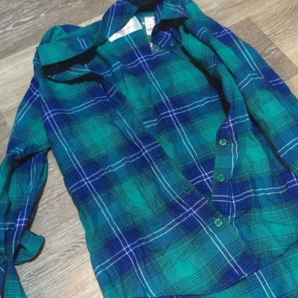 Justice size 10 button down shirt new girls‎